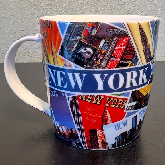 PCF The Postcard Factory NEW YORK CITY Postcard Collage Souvenir Ceramic Mug - Picture 2 of 11